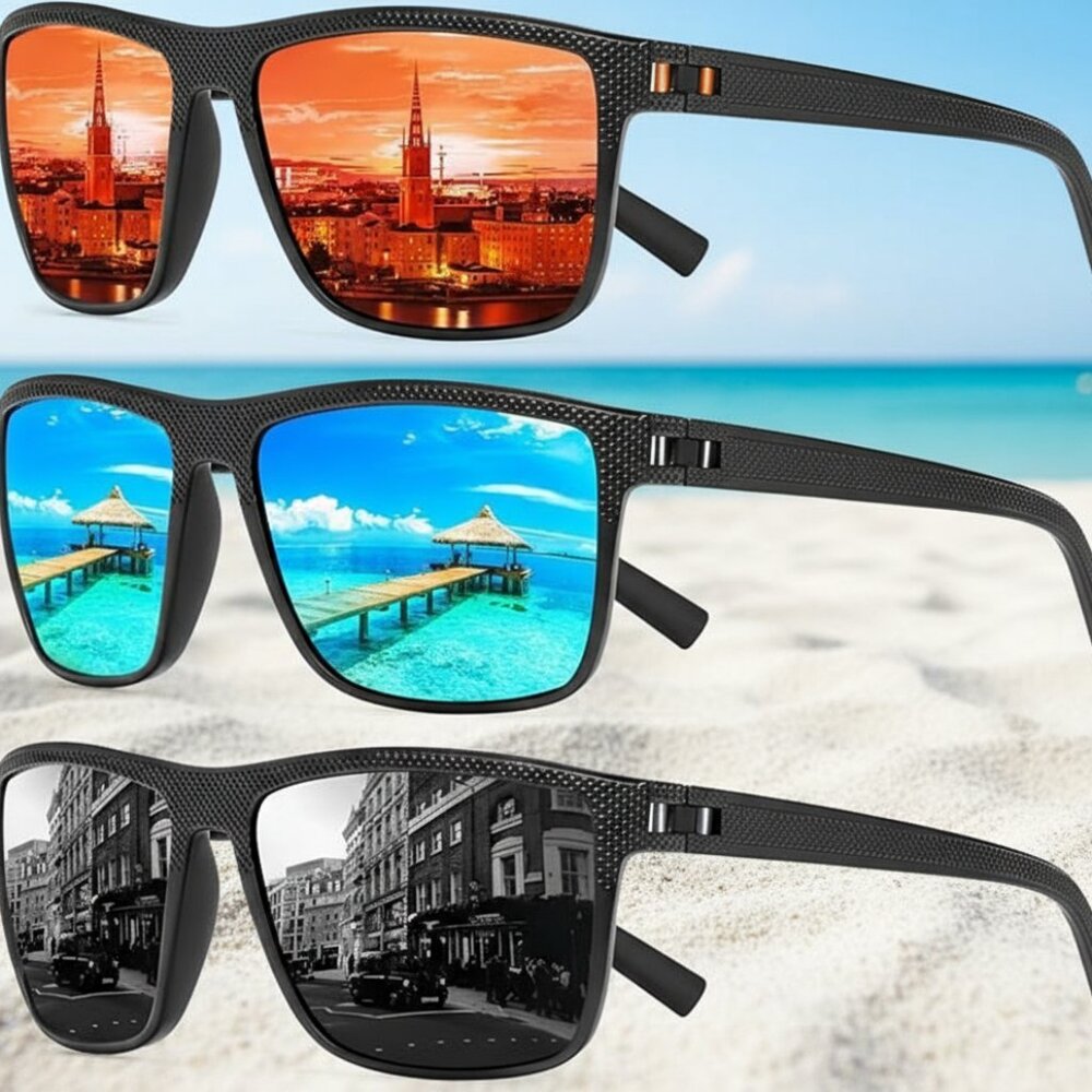 Polarized Sunglasses for Men and Women Lightweight Frame Sun Glasses